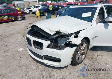 2013 BMW 740Li from USA, damaged, VIN WBAYE4C58DDW22876